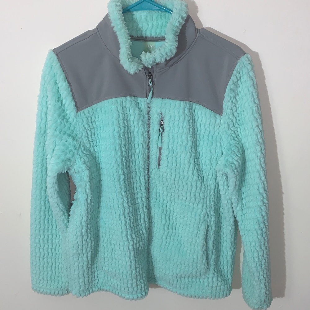 Fleece Plush Mint Jacket
